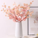 Artificial Eucalyptus Flower Plant Leaf Plastic Rod Long Branch Green Fake Plant Summer Autumn Home Bedroom Wall Decoration
