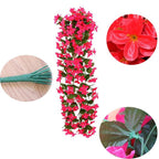 Artificial Flower Wisteria Basket Wall Hanging Flower Party Decoration Simulation For Valentine's Day Wedding Birthdays Hanging Basket Lifelike Garland for Home Wedding Garden/Yard String Floral Decoration Stevvex