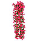 Artificial Flower Wisteria Basket Wall Hanging Flower Party Decoration Simulation For Valentine's Day Wedding Birthdays Hanging Basket Lifelike Garland for Home Wedding Garden/Yard String Floral Decoration Stevvex