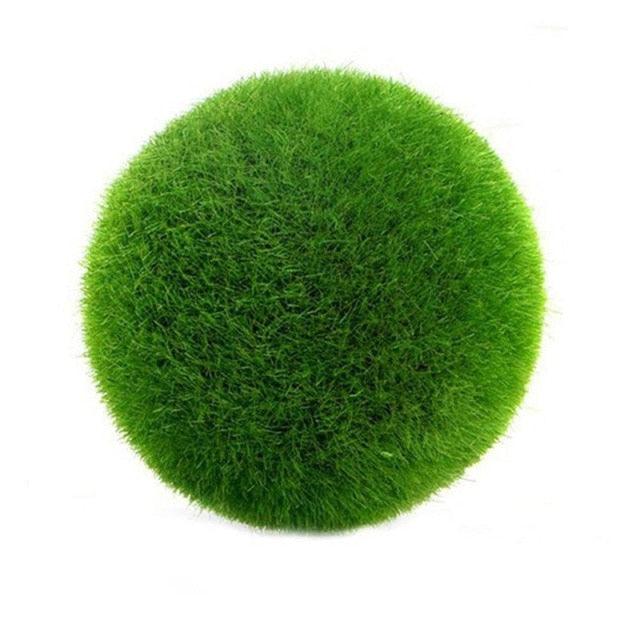 Artificial Lawn Simulation Grass Pile Simulation Flocking Love Star Bonsai Fake Flower Grass Ball For Home Decorations Ornaments Gifts Stevvex