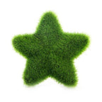 Artificial Lawn Simulation Grass Pile Simulation Flocking Love Star Bonsai Fake Flower Grass Ball For Home Decorations Ornaments Gifts Stevvex
