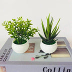 Artificial Succulent Small Simulated Tree Pot Decor Arrangement For Office Table Indoor Outdoor Stair Balcony Garden Home Decor Stevvex