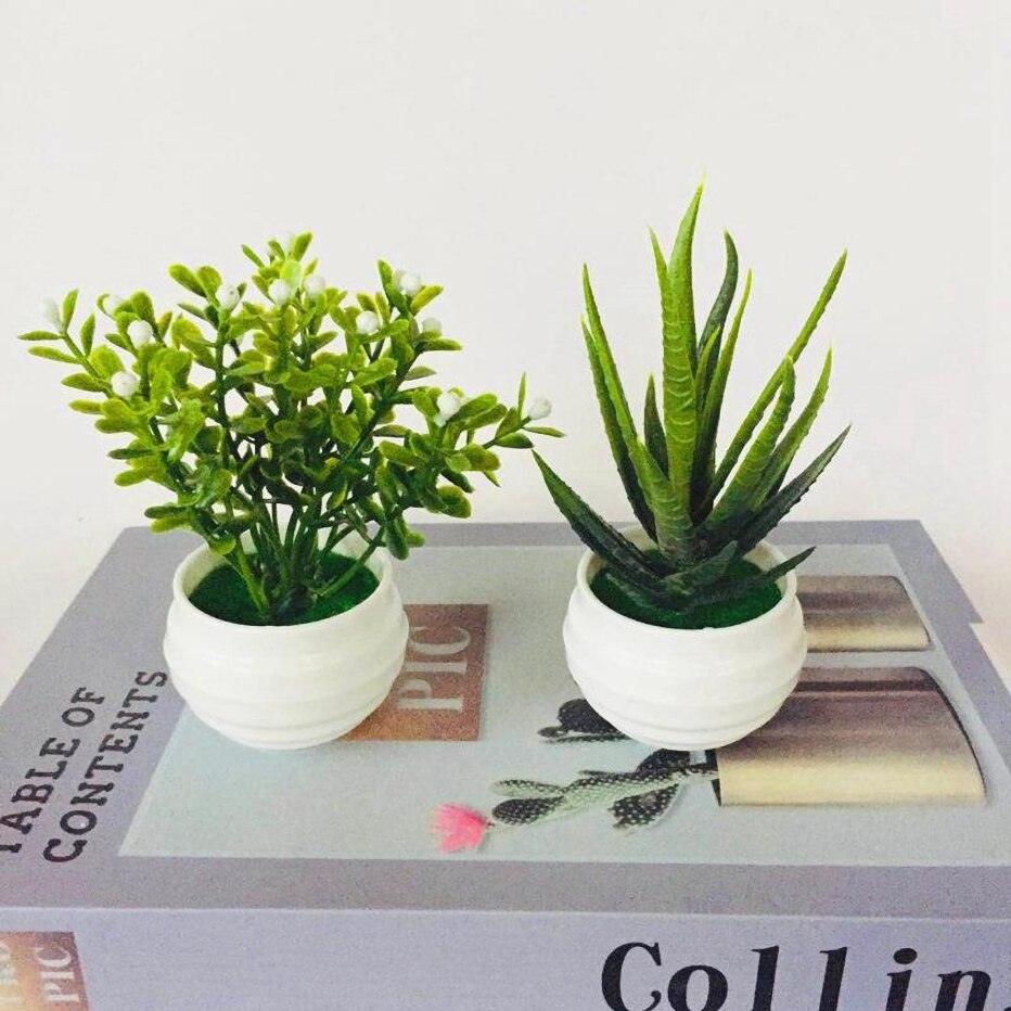 Artificial Succulent Small Simulated Tree Pot Decor Arrangement For Office Table Indoor Outdoor Stair Balcony Garden Home Decor Stevvex