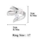 Artisan Asymmetric Diamond Ring Edgy Glamour for Standout Moments (MAC282)