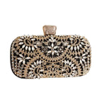 Artisan Crystal-Flower Evening Clutch Luxury Glitter Handbag for Couture & Galas (MAC274)