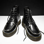 Men's High-Top Cowhide Martin Trendy Tooling Boots Pi-Mart