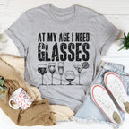 At My Age I Need Glasses Tee Peachy Sunday