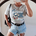 At The Ballpark Is Where I Spend Most Of My Days Tee Peachy Sunday