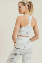 Snow Camo Sport Crop Top - SJB-DIAMOND ELITES