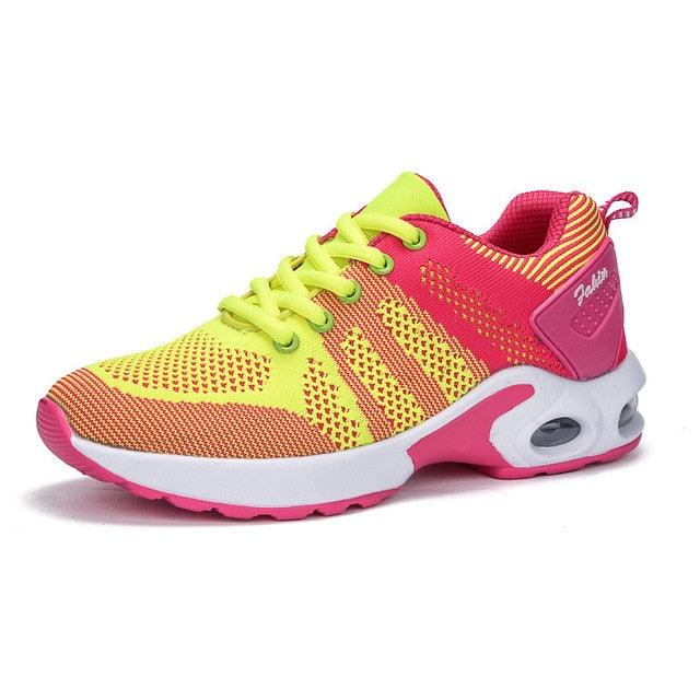 Athletic Sport Platform Sneakers Breathable Women Casual Fashion Height Increasing Shoes Air Cushion Soft Bottom Ultra Lightweight Running Workout Shoes Sports Design Stevvex