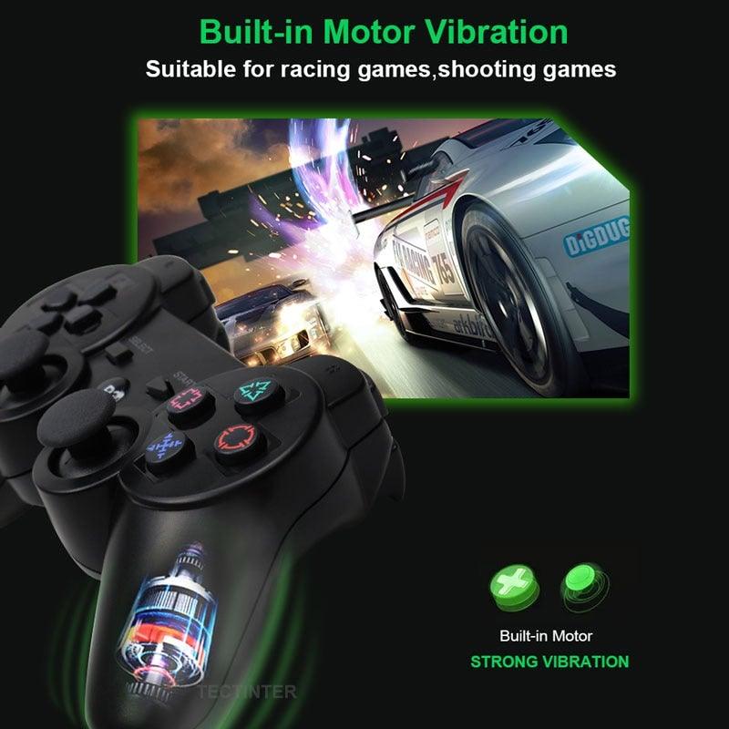 Attractive Green White Wireless Joystick Gamepad Console Controller Compatible With PC Laptop Tablet Support Bluetooth Stevvex