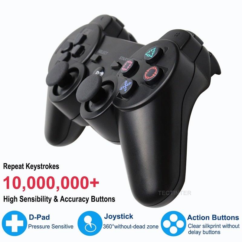Attractive Green White Wireless Joystick Gamepad Console Controller Compatible With PC Laptop Tablet Support Bluetooth Stevvex
