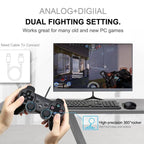 Attractive Green White Wireless Joystick Gamepad Console Controller Compatible With PC Laptop Tablet Support Bluetooth Stevvex