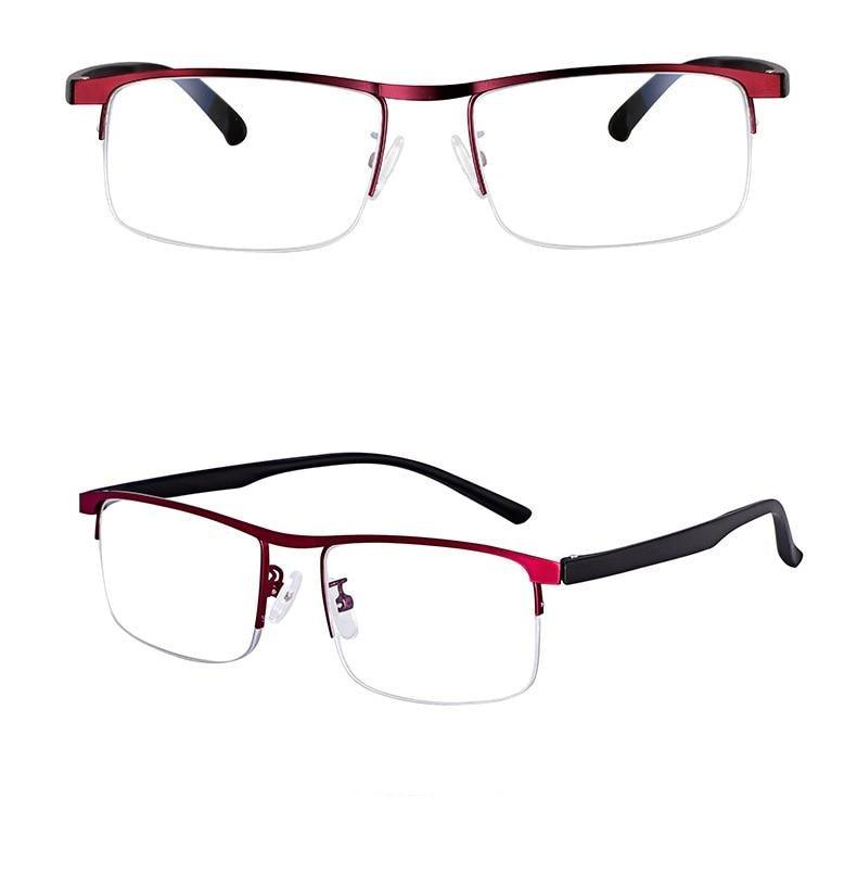 Attractive Metal Frame Sunglasses Style Intelligent Multifocal Progressive Reading Glasses and  Men Women Dual-use Anti-Blue Light Automatic Adjustment Eyewear Stevvex