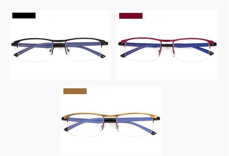 Attractive Metal Frame Sunglasses Style Intelligent Multifocal Progressive Reading Glasses and  Men Women Dual-use Anti-Blue Light Automatic Adjustment Eyewear Stevvex