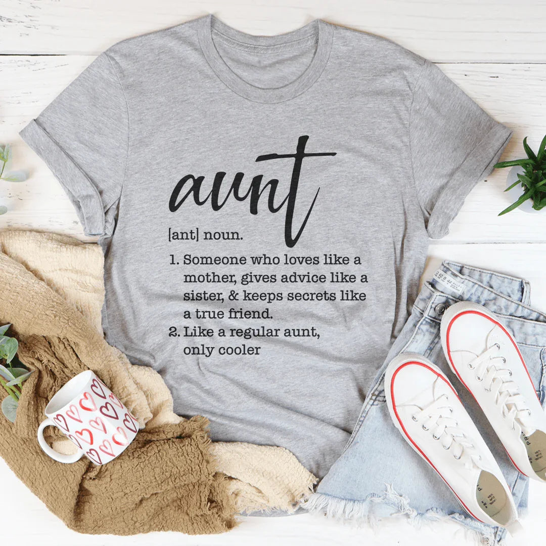 Aunt Definition Tee Peachy Sunday