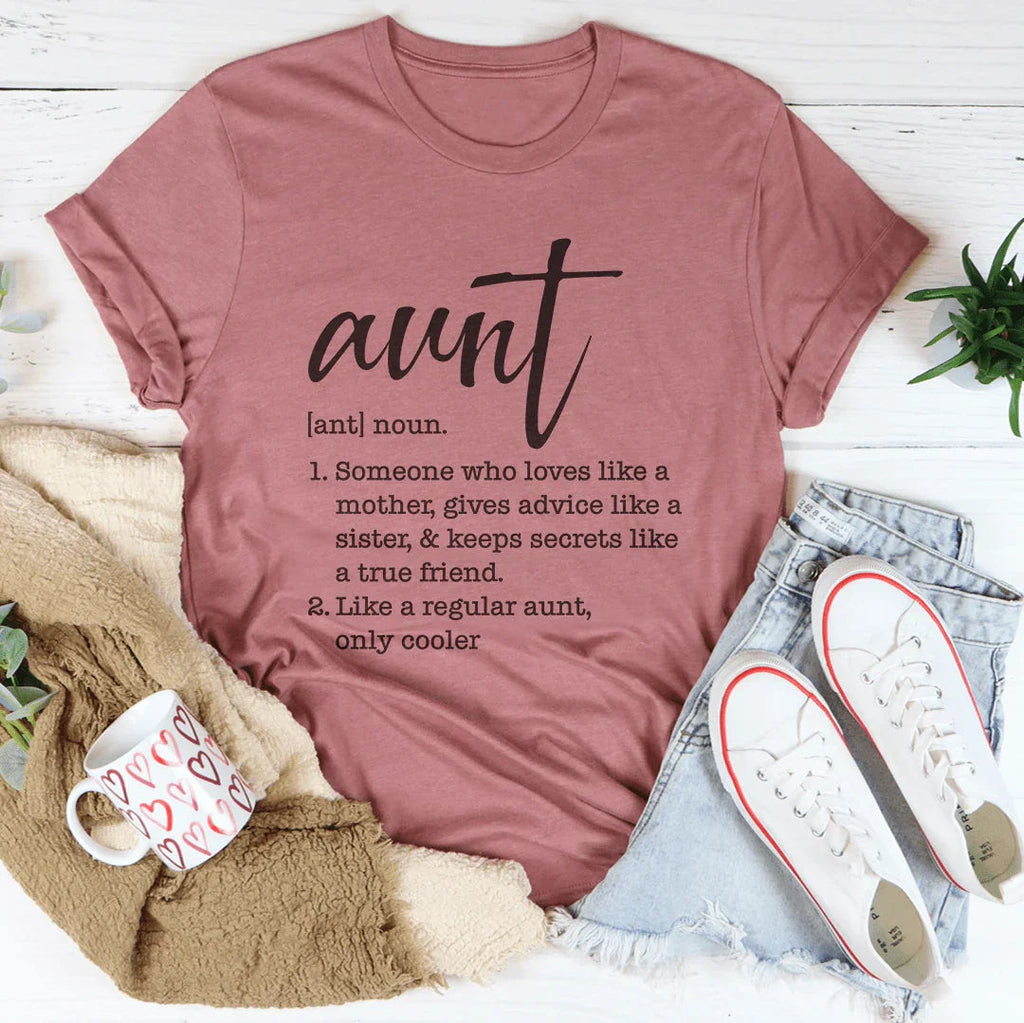 Aunt Definition Tee Peachy Sunday