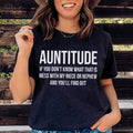 Auntitude Tee Peachy Sunday