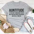 Auntitude Tee Peachy Sunday