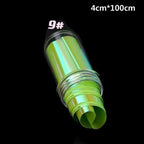 Aurora Nails Glass Foil Film Sticker Cellophane Paper Korean Nail Trend Design Ice Cube Manicure Accessories Heart Nail Art Stickers Glitter Decals Decoration Stickers Glitter Decals Love Nail Sequins Laser Heart Nail Supplies Sparkle Nail