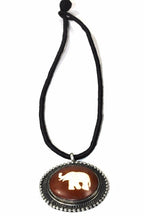 Auspicious Elephant Pendant Necklace Good Luck Amulet