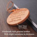 Handcrafted Islamic Car Mirror Hanger | Premium Leather Islamic Car Ornament with Geometric (MAC260)