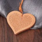 Handcrafted Islamic Car Mirror Hanger | Premium Leather Islamic Car Ornament with Geometric (MAC260)