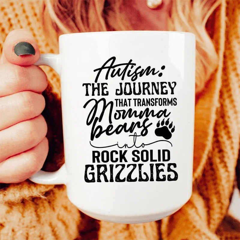 Autism Mama Grizzlies Ceramic Mug 15 oz Peachy Sunday