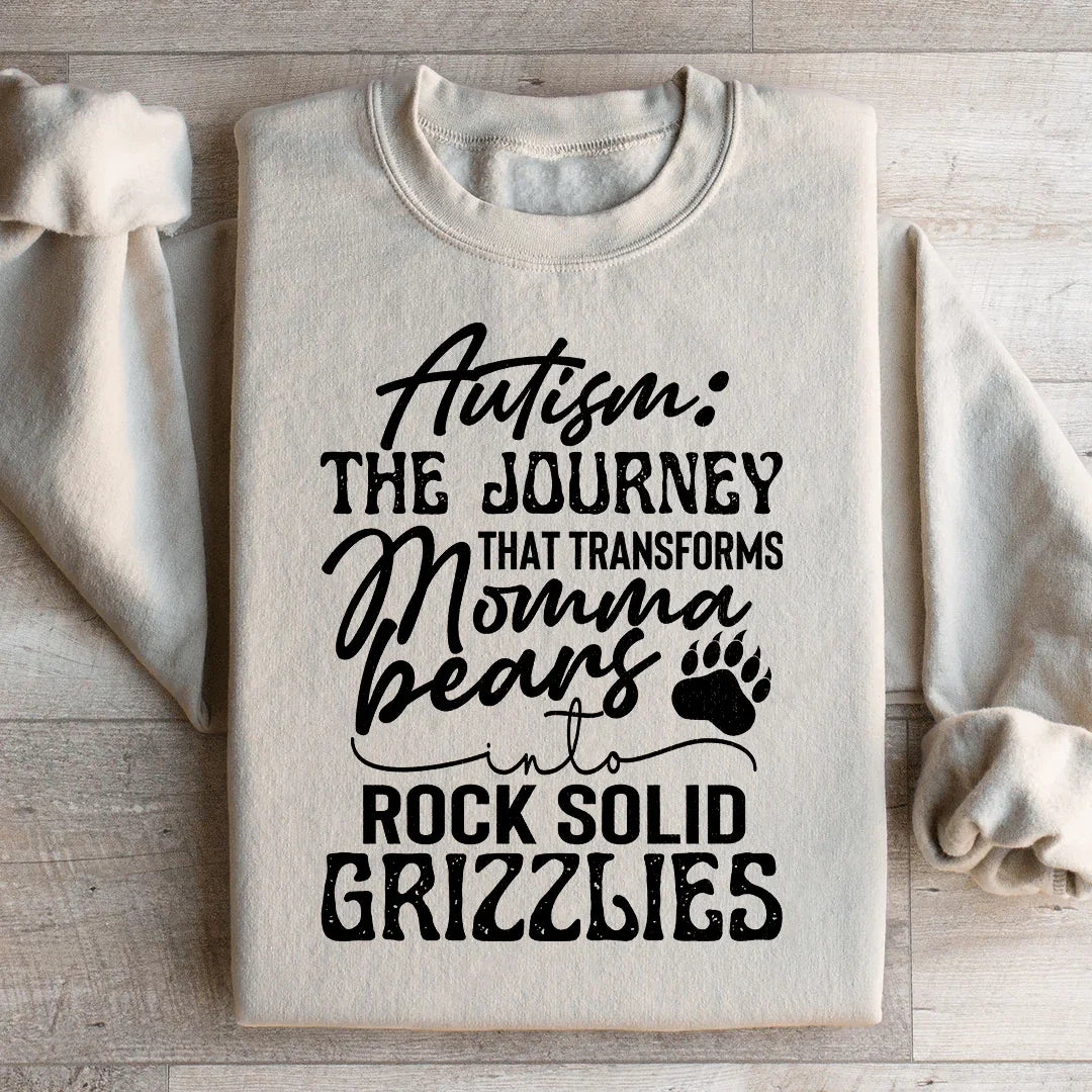 Autism Mama Grizzlies Sweatshirt Peachy Sunday