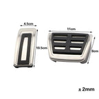 Auto Car Pedals Foot Fuel Brake Clutch Cover Nonslip Car Pedal Pads Auto Sports Gas Fuel Petrol Clutch Brake Pad Cover Foot Pedals Rest Plate Kit Pedal Covers Accessories Replacement Pedal Aluminum Alloy Pedals Set Stevvex