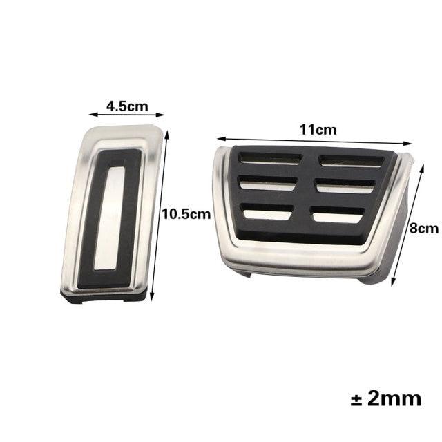 Auto Car Pedals Foot Fuel Brake Clutch Cover Nonslip Car Pedal Pads Auto Sports Gas Fuel Petrol Clutch Brake Pad Cover Foot Pedals Rest Plate Kit Pedal Covers Accessories Replacement Pedal Aluminum Alloy Pedals Set Stevvex