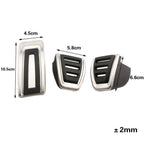 Auto Car Pedals Foot Fuel Brake Clutch Cover Nonslip Car Pedal Pads Auto Sports Gas Fuel Petrol Clutch Brake Pad Cover Foot Pedals Rest Plate Kit Pedal Covers Accessories Replacement Pedal Aluminum Alloy Pedals Set Stevvex