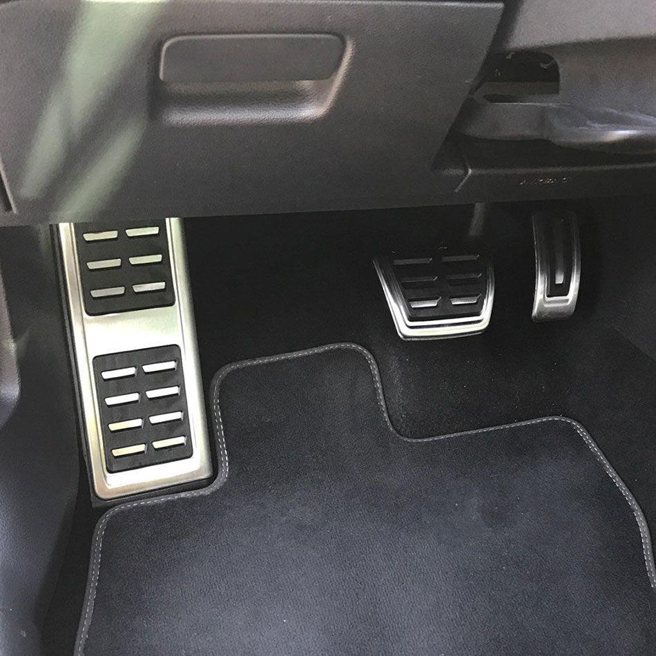 Auto Car Pedals Foot Fuel Brake Clutch Cover Nonslip Car Pedal Pads Auto Sports Gas Fuel Petrol Clutch Brake Pad Cover Foot Pedals Rest Plate Kit Pedal Covers Accessories Replacement Pedal Aluminum Alloy Pedals Set Stevvex