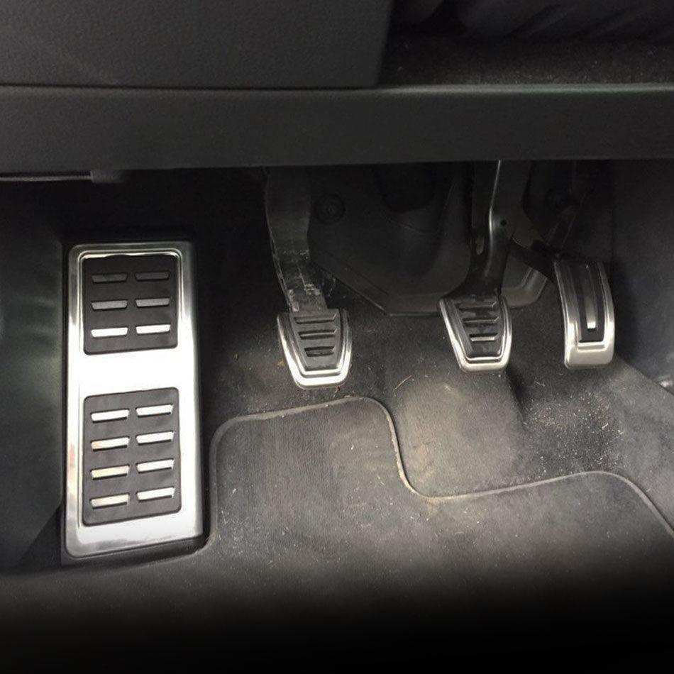 Auto Car Pedals Foot Fuel Brake Clutch Cover Nonslip Car Pedal Pads Auto Sports Gas Fuel Petrol Clutch Brake Pad Cover Foot Pedals Rest Plate Kit Pedal Covers Accessories Replacement Pedal Aluminum Alloy Pedals Set Stevvex