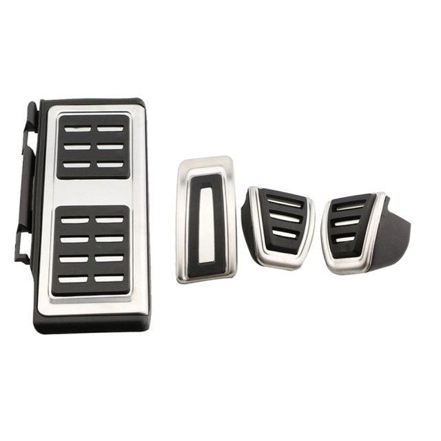 Auto Car Pedals Foot Fuel Brake Clutch Cover Nonslip Car Pedal Pads Auto Sports Gas Fuel Petrol Clutch Brake Pad Cover Foot Pedals Rest Plate Kit Pedal Covers Accessories Replacement Pedal Aluminum Alloy Pedals Set Stevvex