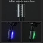Auto-Sensing Bicycle Light Waterproof Bike Taillight LED USB Rechargable Safety Back Light Riding Warning Saddle Bike Rear Light Waterproof Bike Headlight Taillight LED Light Modes Bike Lights For Night Riding Stevvex