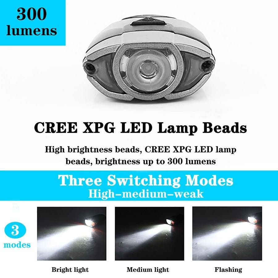 Auto-Sensing Bicycle Light Waterproof Bike Taillight LED USB Rechargable Safety Back Light Riding Warning Saddle Bike Rear Light Waterproof Bike Headlight Taillight LED Light Modes Bike Lights For Night Riding Stevvex