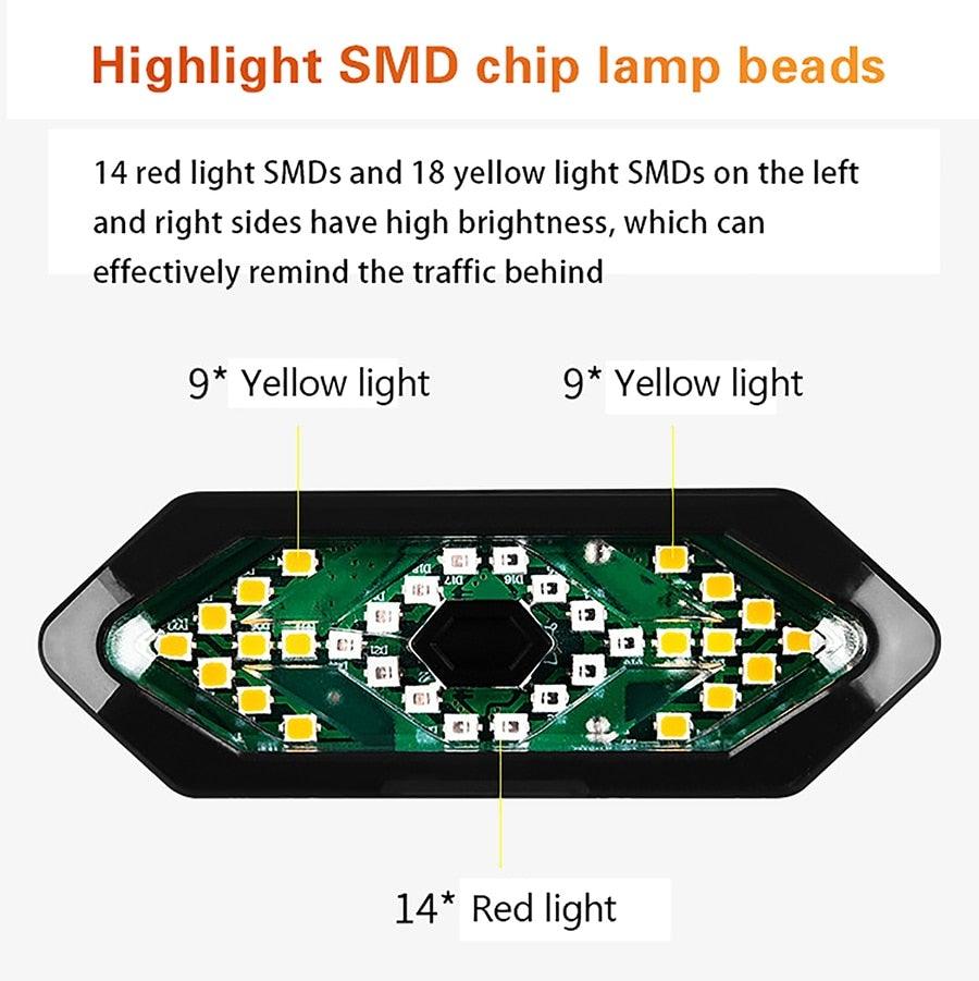 Auto-Sensing Bicycle Light Waterproof Bike Taillight LED USB Rechargable Safety Back Light Riding Warning Saddle Bike Rear Light Waterproof Bike Headlight Taillight LED Light Modes Bike Lights For Night Riding Stevvex