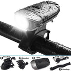 Auto-Sensing Bicycle Light Waterproof Bike Taillight LED USB Rechargable Safety Back Light Riding Warning Saddle Bike Rear Light Waterproof Bike Headlight Taillight LED Light Modes Bike Lights For Night Riding Stevvex