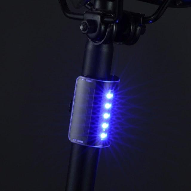 Auto-Sensing Bicycle Light Waterproof Bike Taillight LED USB Rechargable Safety Back Light Riding Warning Saddle Bike Rear Light Waterproof Bike Headlight Taillight LED Light Modes Bike Lights For Night Riding Stevvex