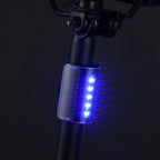 Auto-Sensing Bicycle Light Waterproof Bike Taillight LED USB Rechargable Safety Back Light Riding Warning Saddle Bike Rear Light Waterproof Bike Headlight Taillight LED Light Modes Bike Lights For Night Riding Stevvex