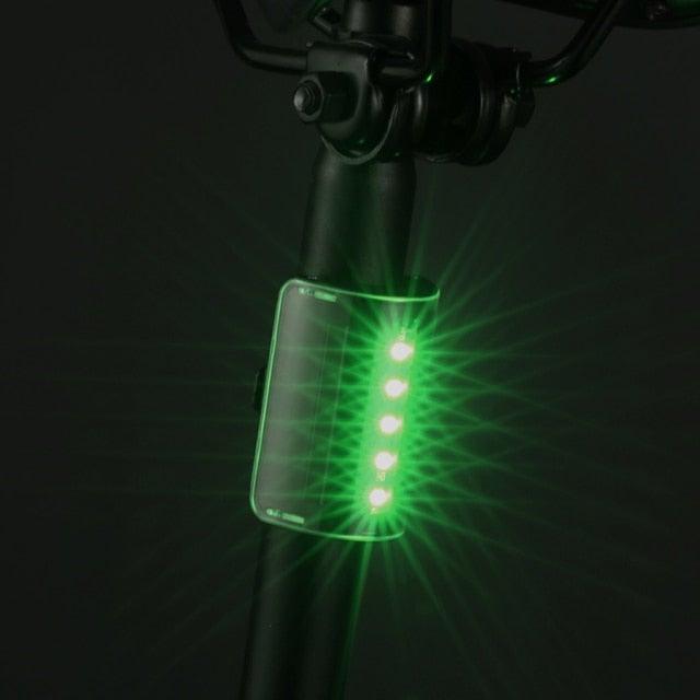 Auto-Sensing Bicycle Light Waterproof Bike Taillight LED USB Rechargable Safety Back Light Riding Warning Saddle Bike Rear Light Waterproof Bike Headlight Taillight LED Light Modes Bike Lights For Night Riding Stevvex