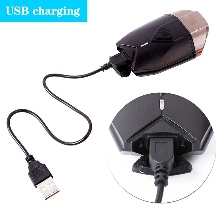 Auto-Sensing Bicycle Light Waterproof Bike Taillight LED USB Rechargable Safety Back Light Riding Warning Saddle Bike Rear Light Waterproof Bike Headlight Taillight LED Light Modes Bike Lights For Night Riding Stevvex