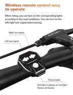 Auto-Sensing Bicycle Light Waterproof Bike Taillight LED USB Rechargable Safety Back Light Riding Warning Saddle Bike Rear Light Waterproof Bike Headlight Taillight LED Light Modes Bike Lights For Night Riding Stevvex