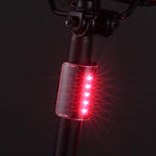 Auto-Sensing Bicycle Light Waterproof Bike Taillight LED USB Rechargable Safety Back Light Riding Warning Saddle Bike Rear Light Waterproof Bike Headlight Taillight LED Light Modes Bike Lights For Night Riding Stevvex