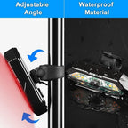 Auto-Sensing Bicycle Light Waterproof Bike Taillight LED USB Rechargable Safety Back Light Riding Warning Saddle Bike Rear Light Waterproof Bike Headlight Taillight LED Light Modes Bike Lights For Night Riding Stevvex