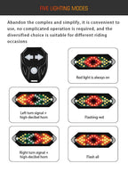 Auto-Sensing Bicycle Light Waterproof Bike Taillight LED USB Rechargable Safety Back Light Riding Warning Saddle Bike Rear Light Waterproof Bike Headlight Taillight LED Light Modes Bike Lights For Night Riding Stevvex