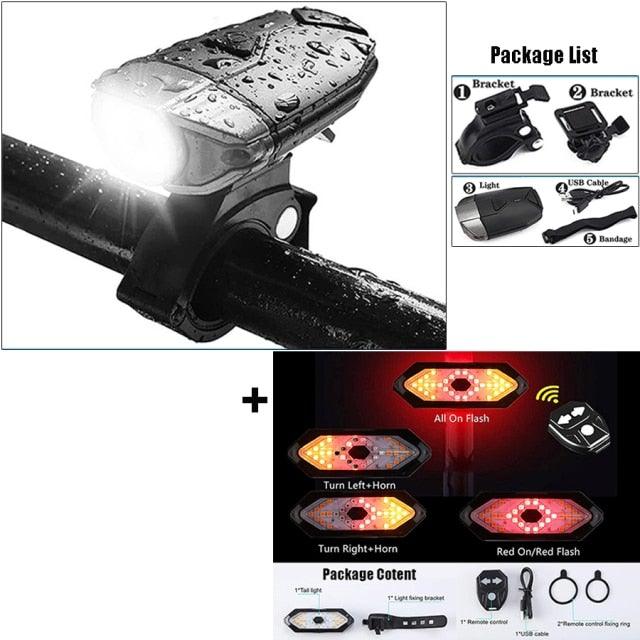 Auto-Sensing Bicycle Light Waterproof Bike Taillight LED USB Rechargable Safety Back Light Riding Warning Saddle Bike Rear Light Waterproof Bike Headlight Taillight LED Light Modes Bike Lights For Night Riding Stevvex