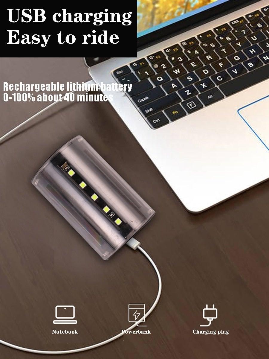 Auto-Sensing Bicycle Light Waterproof Bike Taillight LED USB Rechargable Safety Back Light Riding Warning Saddle Bike Rear Light Waterproof Bike Headlight Taillight LED Light Modes Bike Lights For Night Riding Stevvex