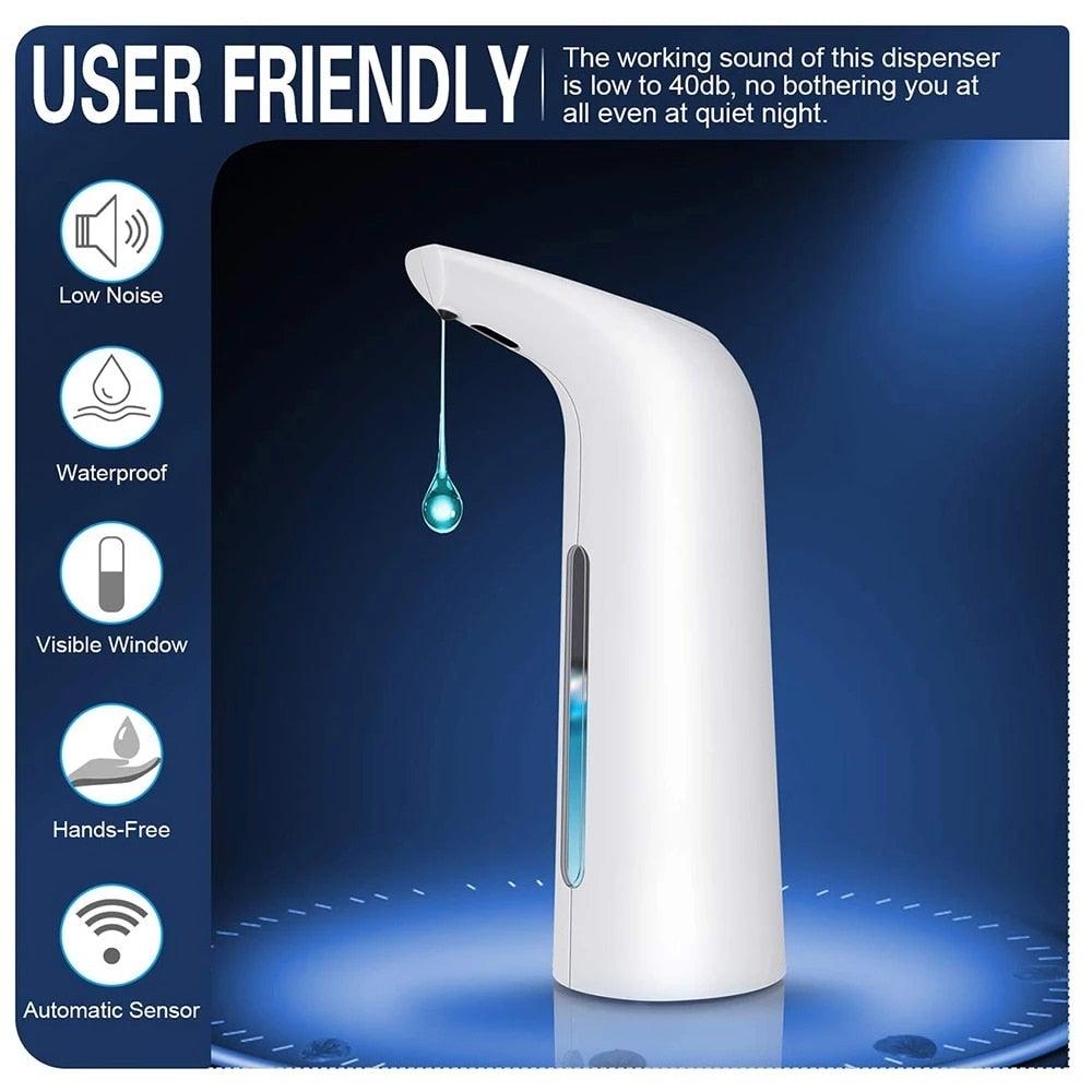 Automatic 400ML Electric Soap Dispenser With Sensor for Kitchens And Bathroom Soap Dispenser Soap Dispenser Automatic Soap Dispenser Foaming Touchless Rechargeable Touch Free Waterproof With Infrared Sensor Stevvex